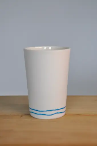 Tasse lignes bleues