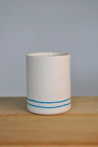 Tasse lignes bleues